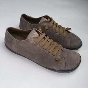Camper Peu Taupe Nubuck Sneakers